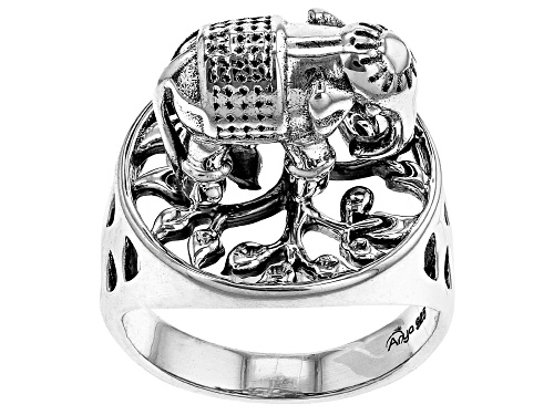 Artisan Collection of India™ Solid Sterling Silver Elephant Ring - Size 8