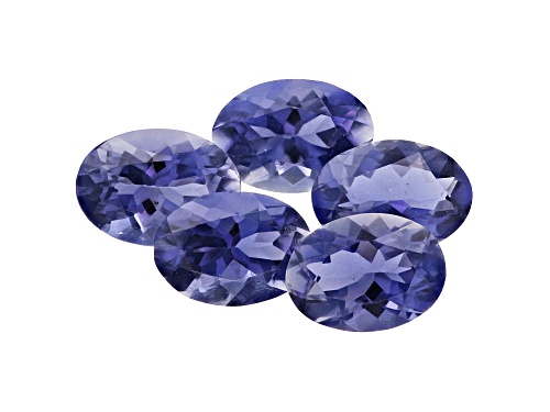 Photo of Set of 5 Iolite min 3.25ctw 7x5mm oval