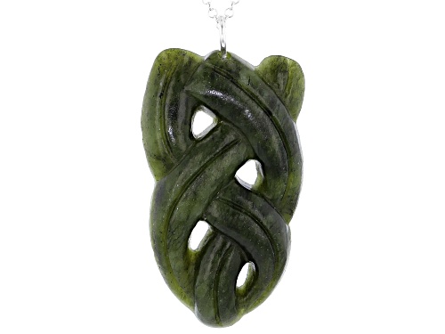 Artisan Collection of Ireland™ Carved Connemara Marble Pendent With Chain.