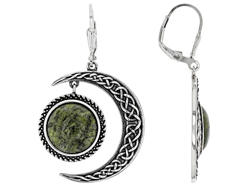 Photo of Artisan Collection Of Ireland™ Connemara Marble Silver Sun &  Moon Dangle Earrings