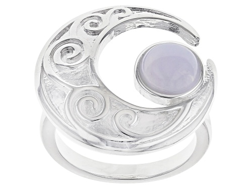 Photo of Artisan Collection Of Ireland™ Blue Lace Agate Silver Tone Moon Ring - Size 11