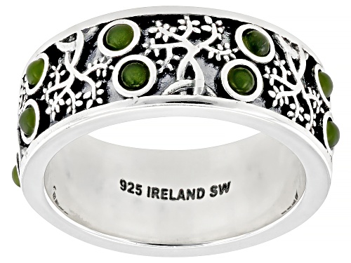 Artisan Collection of Ireland™ 2mm Connemara Marble Sterling Silver "Tree of Life" Ring - Size 6