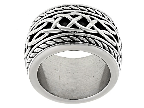 Artisan Collection of Ireland™ Stainless Steel Viking Celtic Band Ring - Size 7