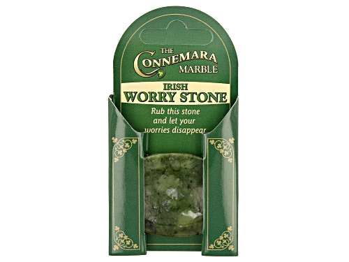 Artisan Collection of Ireland™ 50x35mm Oval Green Connemara Marble Worry Stone