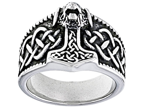 Artisan Collection of Ireland™ Stainless Steel Viking Hammer Ring - Size 11