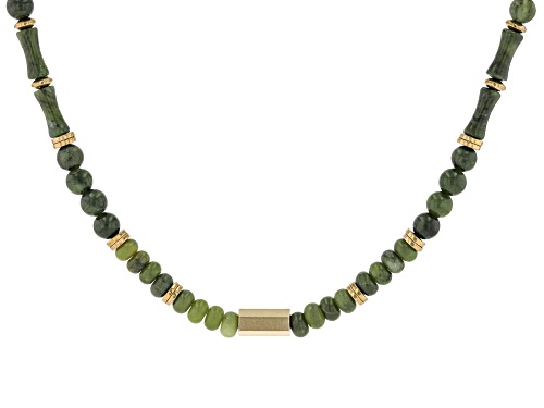 Artisan Collection Of Ireland™ Connemara Marble Beaded Gold Tone Necklace - Size 18