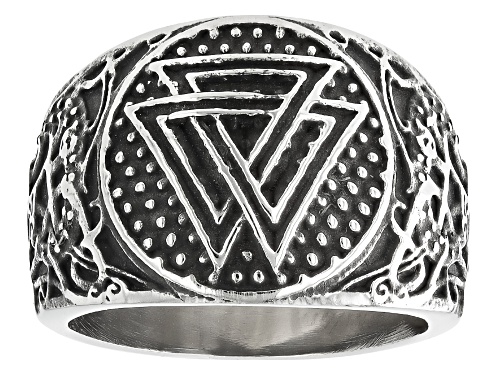 Artisan Collection of Ireland™ Stainless Steel Valknut Viking Ring - Size 11