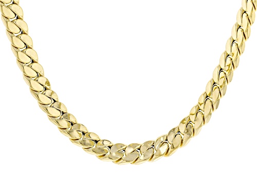 Splendido Italian Jewelry™ 10k Yellow Gold 8.5mm Squared Grumetta 18" Necklace - Size 18