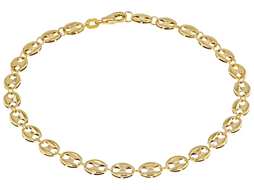 Splendido Italian Jewelry™ 10k Yellow Gold 4.75mm Puffy Mariner Link Bracelet - Size 7.75