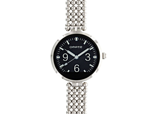 Omate ® Lutetia Ladies Silver Tone Smart Watch