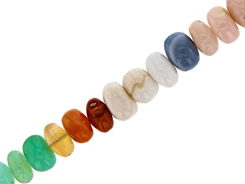 Multi-Opal appx 6-7mm Rondelle Bead Strand appx 18