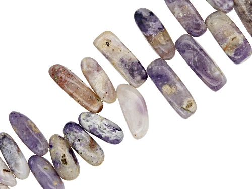 Purple Opal appx 9x6-25x8mm Smooth Nuggets Bead Strand appx 18