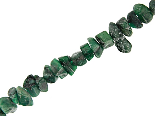 Photo of Brazilian Emerald in Matrix Medium Nugget Bead Strand Appx 24" Length