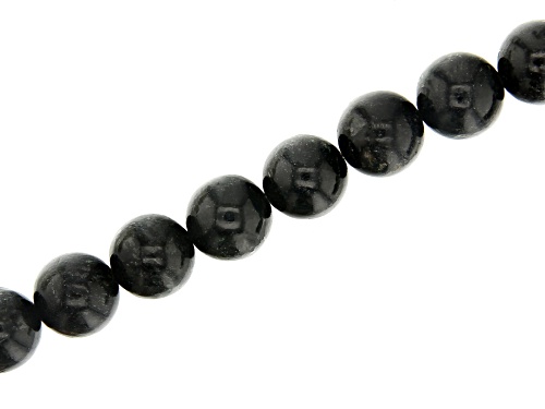 Phlogopite in Matrix Appx 10mm Round Bead Strand appx 15-16" in length