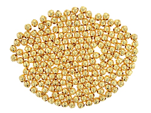 Photo of Metal Round Spacer Beads appx 5.5mm in Gold Tone appx 1mm Hole appx 200 Pieces Total
