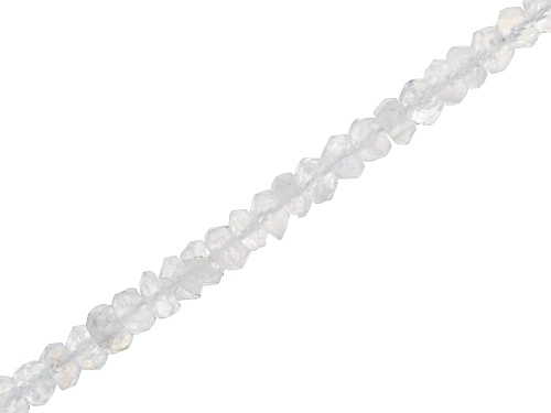 Moonstone & Feldspar 4-5mm Faceted Rondelle Bead Strand Approximately 12.5-13" in Length