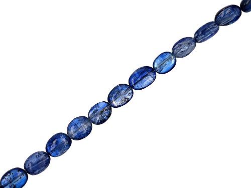 Kyanite 6x5-8x7mm Oval Bead Strand Approximately 16" in Length