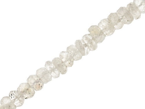 Moonstone 5-6mm Graduated Faceted Rondelle Bead Strand Appx 8