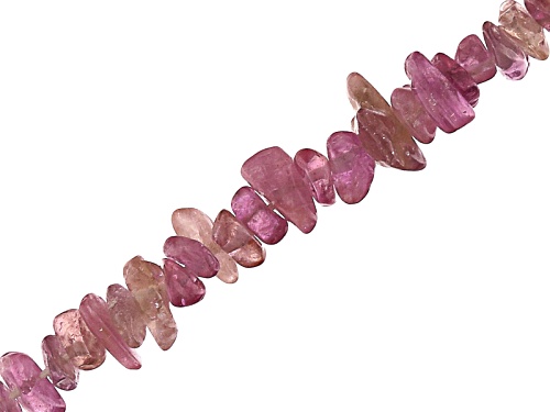 Pink Sapphire appx 3-6mm Rough Chip Strand Appx 16-17