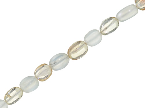 Oregon Sunstone And Moonstone Appx 4x5mm - 6x8mm Tumbled Bead Strand Appx 14