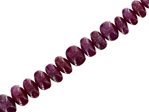 Photo of Ruby Graduated Rondelle Beads Appx 4-7mm Strand Appx 18"