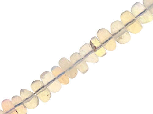 Ethiopian Opal Appx 3-5mm Graduated Smooth Rondelle Bead Strand Appx 16