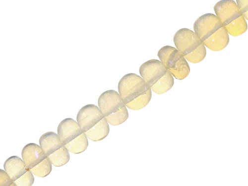 ETHIOPIAN OPAL APPX 3-6MM GRADUATED RONDELLE BEAD STRAND APPX 15-16