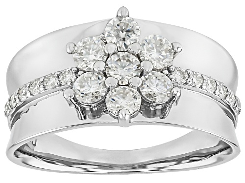 MOISSANITE FIRE® 0.94CTW ROUND BRILLAINT PLATNEVE® RING - Size 9