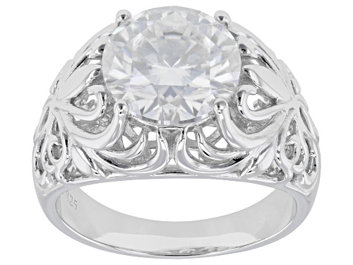 MOISSANITE FIRE® 3.60CT DEW ROUND BRILLIANT PLATINEVE® RING - Size 7