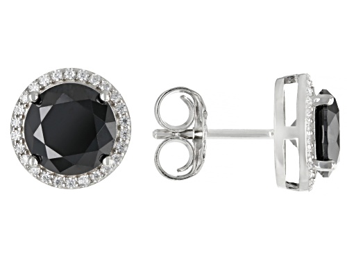 MOISSANITE FIRE® AND BLACK MOISSANITE 4.36CTW DEW PLATINEVE® EARRINGS