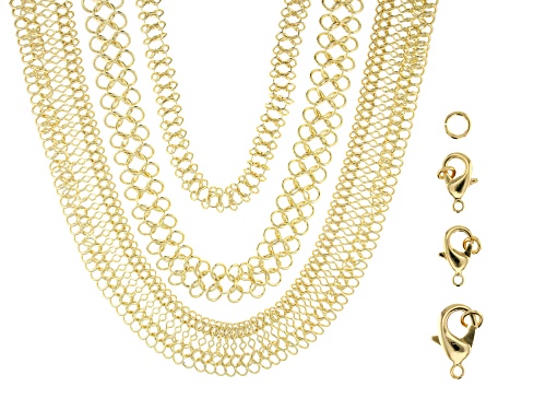 Unfinished Chain in 3 Styles in Gold Tone including Findings
