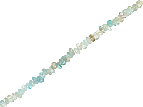 Blue Zircon 4-4.5mm Rondelle Bead Strand Approximately 14-14.5" in Length