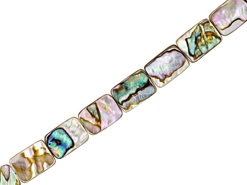 Abalone 10x14mm Rectangle Bead Strand
