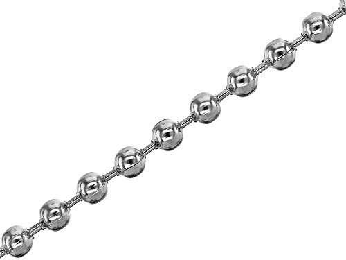 Stainless Steel Unfinished Ball Chain Appx 1 Meter in length Appx 2mm Links with Connector