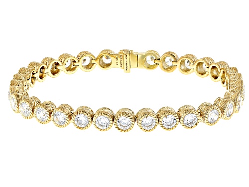 Judith Ripka Haute Collection 12.78ctw Bella Luce® 14k Gold Clad Tennis Bracelet - Size 7.75