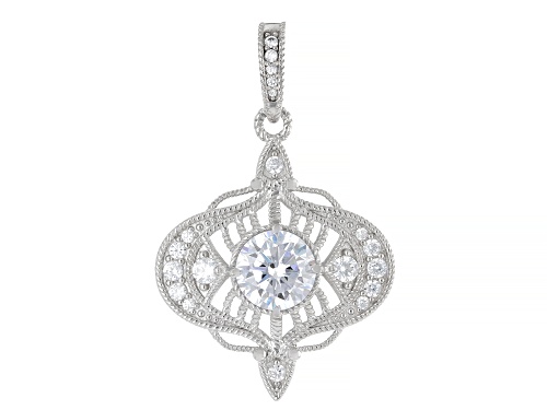 Judith Ripka 5.71ctw White Bella Luce® Rhodium Over Sterling Silver Haute Vintage Enhancer