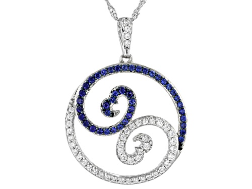Open Hearts Wave by Jane Seymour® Bella Luce® Rhodium Over Sterling Silver Pendant