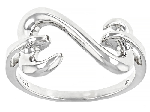 Open Hearts by Jane Seymour® Rhodium Over Sterling Silver Open Design Ring - Size 6