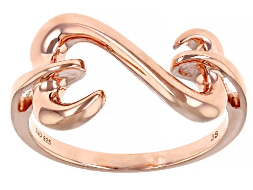 Photo of Open Hearts by Jane Seymour® 14k Rose Gold Over Sterling Silver Open Design Ring - Size 6