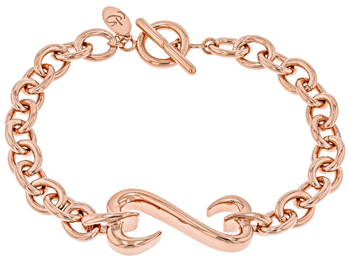 Photo of Open Hearts by Jane Seymour® 14k Rose Gold Over Sterling Silver Bracelet - Size 8