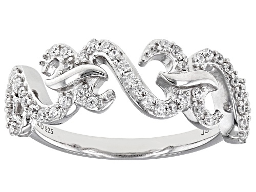 Open Hearts by Jane Seymour® Bella Luce®  Rhodium Over Sterling Silver Band Ring 0.40ctw - Size 6
