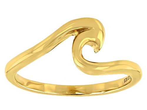 Joy & Serenity™ By Jane Seymour 14k Yellow Gold Over Sterling Silver Wave Ring - Size 6