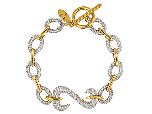 Photo of Open Hearts by Jane Seymour® Bella Luce® 14k Yellow Gold Over Sterling Silver Bracelet - Size 7