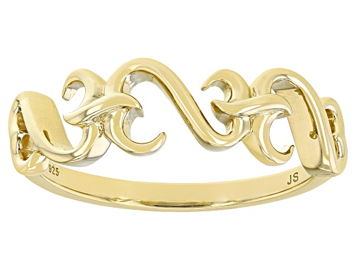 Open Hearts by Jane Seymour® 14k Yellow Gold Over Sterling Silver Band Ring - Size 7
