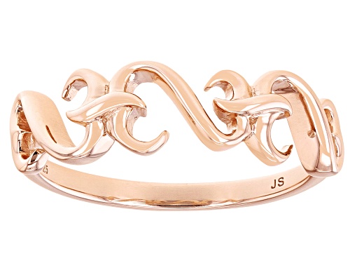 Photo of Open Hearts by Jane Seymour® 14k Rose Gold Over Sterling Silver Band Ring - Size 7