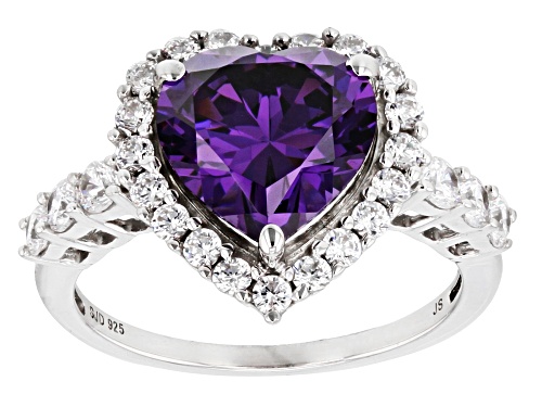 Photo of Joy & Serenity™ by Jane Seymour Bella Luce® Amethyst Simulant & Diamond Simulant Silver Ring - Size 7