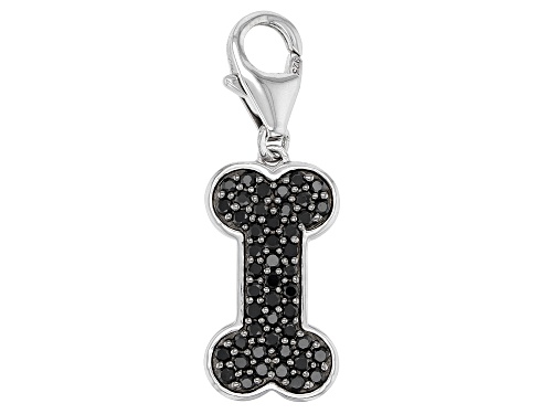 Photo of Joy & Serenity™ by Jane Seymour Bella Luce® Black Spinel Simulant Rhodium Over Silver Charm .50ctw
