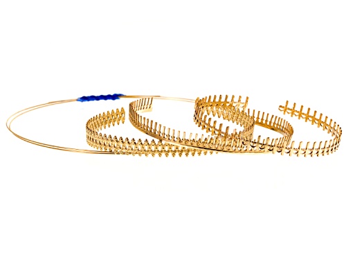 14/20 Yellow Gold Filled Gallery Wire Supply Kit Includes Dbl Oval, Heart, Long Stick, And Rd Wire