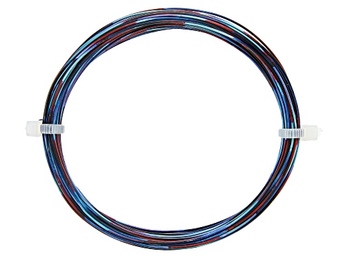 22 Gauge Dark Blue, Light Blue, and Red Multi-Color Wire Appx 10 Yards