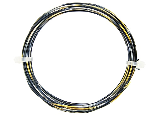 Photo of 18 Gauge Black, Gold Tone, and Silver Tone Multi-Color Wire Appx 20 Feet